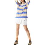 Футболка New Balance Classic Long Sleeve Tee 'Blue Orange', синий - фото 3