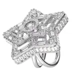 Swarovski Кристальные кольца унисекс белые - фото 4