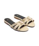 Кожаные тапочки Patrizia Pepe, бежевый - фото 3