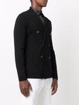 Двубортный шерстяной пиджак Dell'oglio, черный - фото 3