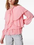 Блузка с воланами TWINSET, розовый - фото 2