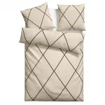 Постельное белье Leonique «Belle», качество Renforceé, молния, кремовый/серый - фото 2