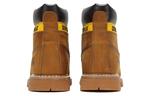 Ботинки мужские коричневые/желтые Cat - фото 4