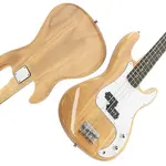 Бас-гитара Glarry GP с раздельным сингл-котловым звукоснимателем Burlywood + усилитель - фото 5