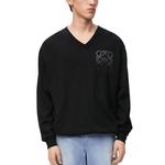 Кашемировый свитер мужской черный Loewe, черный - фото