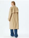 Тренч KOTON Trenchcoat, бежевый - фото 4