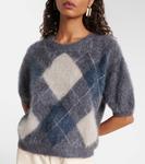 Джемпер из кашемира Juniper в стиле аргайл Lisa Yang, Graphite/Night Fall - фото 3