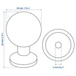 Ручка, черная, 20 мм, 2 шт. BAGGANÄS IKEA - фото 5