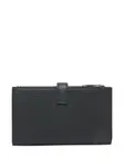 Кошелек на кнопке с молнией Orciani, черный - фото 2
