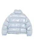 Стеганая блестящая куртка Moncler Enfant, синий - фото 2