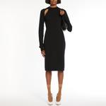 Платье с вырезом SportMax, черный - фото 6