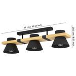 Потолочный светильник Eglo Maccles, сталь - 3-пламенная - фото 6