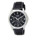 Часы CASIO Waterproof Quartz Mens Black Analog, черный - фото