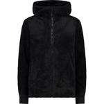 Толстовка с капюшоном женская куртка с фиксированным капюшоном Cmp, цвет nero - фото