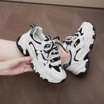 Кроссовки женские толстые низкие Wenpu, черный - фото 14