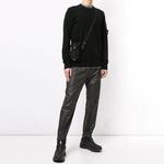 Свитер мужской черный Stone Island, черный - фото 2