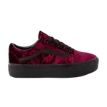 Кроссовки Old Skool Platform Vans, красный - фото