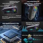 Шлем мотоциклетный Dirertys Bluetooth, красный / серый - фото 5