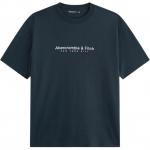 Футболка мужская Abercrombie＆Fitch, синий - фото