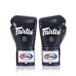 Перчатки Fairtex Pro Competition Gloves - Locked Thumb (Leather), синий - фото 2