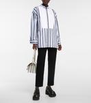 Полосатая хлопковая рубашка Marni, Iris Blue - фото 2