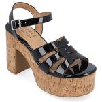 Босоножки Jania на платформе и каблуке Journee, черный - фото 2