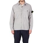 Рубашка Logo Patch Long Sleeved Overshirt STONE ISLAND, серый - фото