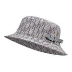 DIOR Классическая ковбойская шляпа с принтом Oblique - фото