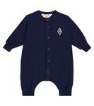 Хлопковый комбинезон для младенца с ягненком The Animals Observatory, синий - фото