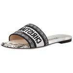 DIOR Dway Slide Slippers Women's White Black - фото 5