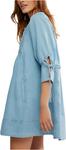 Платье Free People Sonora Denim Mini Dress, цвет Cornflower - фото 2