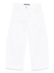 Aspesi Kids прямые джинсы, белый - фото