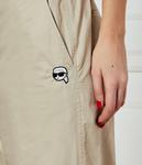 Брюки женские Karl Lagerfeld Icon свободного кроя хлопковые, бежевый - фото 4