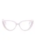 Очки в оправе 'кошачий глаз' Gucci Eyewear, розовый - фото