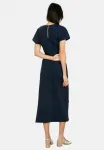 Дневное платье миди с драпировкой Lolaliza, Navy Basic - фото 3