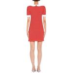 MIU MIU Красное женское платье с короткими рукавами - фото 4