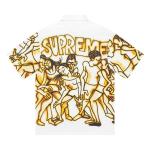Рубашка Supreme Dancing Rayon Short-Sleeve Shirt, White - фото 2