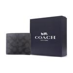 COACH Мужской кошелек из ПВХ 3 в 1 черный, Gift Box Set (Basic Set+Yellow Box) - фото 8