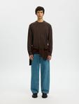 SELECTED Свитер в темно-коричневом цвете - фото 5