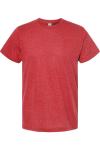 Футболка унисекс Tultex Poly-Rich, цвет heather red - фото