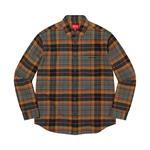 Рубашка Supreme Plaid Flannel Shirt Rust, оранжевый - фото