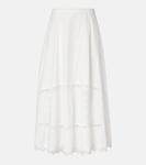 Юбка миди из хлопка с вышивкой Lucia Ulla Johnson, Pristine - фото