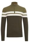 Водолазка BLEND Sweater Naresh, цвет dark green/white - фото