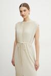 Платье Boss, бежевый - фото 4