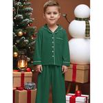 Детский комплект пижамы с длинным рукавом и брюками Inspire Chic, Green - фото 3