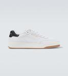 Кроссовки SL/61 logo leather low-top Saint Laurent, Blanc Optique/Noir - фото