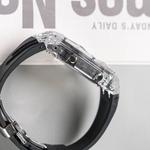 CASIO Часы Unisex Liquid Crystal/Analog Dual Display Series Black Watch, Hublot Armor Green White Strap - фото 6