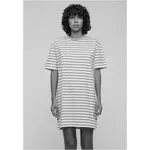 Платье Urban Classics Oversized Striped short sleeve short, белый - фото