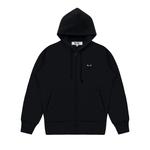 Толстовка Comme des Garçons PLAY Zip-Up Sweatshirt 'Black', черный - фото