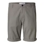 Шорты Selected Slim Luton Flex, серый - фото 3